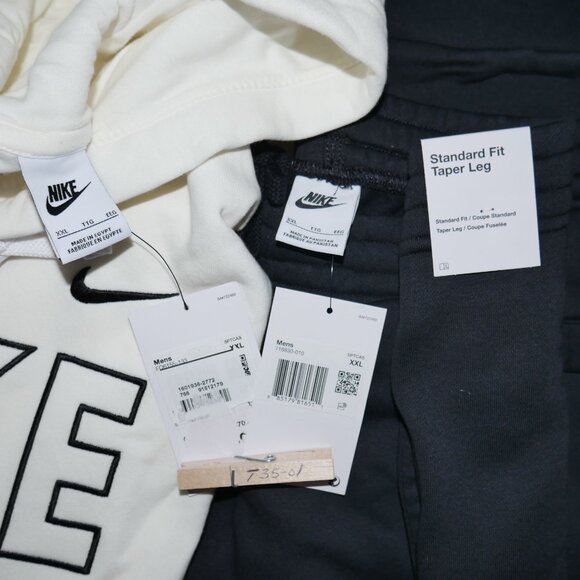 Nike Swoosh 2 Piece Sweatsuit Men's Size 2XL Fleece Tracksuit Gift Set NWT - Picture 2 of 12